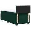 vidaXL Cama box spring con colch&oacute;n terciopelo verde oscuro 90x190 cm