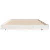 vidaXL Estructura de cama sin colch&oacute;n madera maciza blanca 75x190 cm