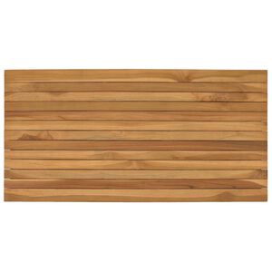 vidaXL Encimera 100 x 50 x 3,5 cm Rectangular Madera de teca maciza