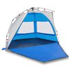 vidaXL Tienda de playa 2 personas impermeable apertura r&aacute;pida azul
