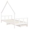 vidaXL Estructura cama ni&ntilde;os con cajones madera pino blanco 90x200 cm
