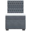 vidaXL Cama box spring con colch&oacute;n terciopelo gris oscuro 90x190 cm
