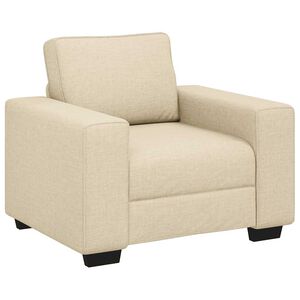 vidaXL Sof&aacute;-sill&oacute;n color crema, 100x77x82 cm, tela