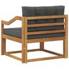 vidaXL Sof&aacute; intermedio de exterior Madera de Acacia S&oacute;lida Natural