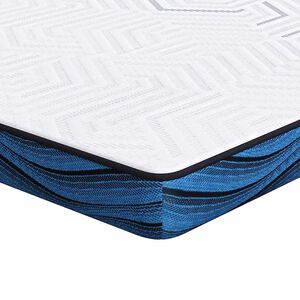 vidaXL Sobrecolch&oacute;n 80 x 200 cm de grosor Tela Jacquard Blanco