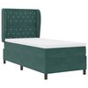vidaXL Cama tipo Box Spring Verde oscuro 200 x 90 cm Poli&eacute;ster