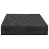 vidaXL Patio de gr&aacute;nulo de goma Negro 9 x 9 x 2 cm Goma