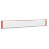 vidaXL Red de tenis poli&eacute;ster negro y rojo 600x100x87 cm