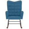 vidaXL Silla mecedora de terciopelo azul