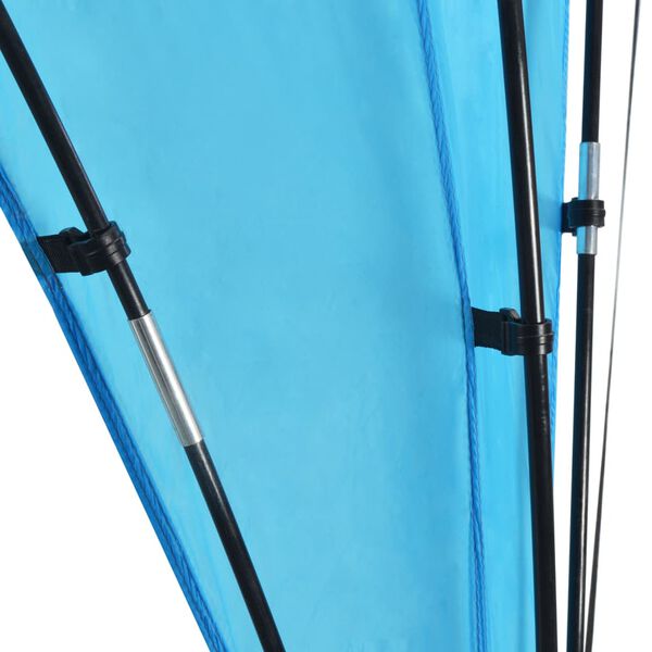 vidaXL Carpa de fiesta arco azul claro 450x450x265 cm