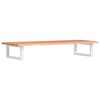 vidaXL Estante de lavabo de pared de acero y madera maciza de roble