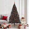 vidaXL &Aacute;rbol de Navidad Artificial Preiluminado Negro 180 cm PVC