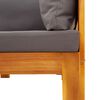 vidaXL Set de sofás de jardín con cojines 9 pzas madera maciza acacia