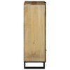 vidaXL Highboard Marrón 60 x 33 x 100 cm madera maciza de mango