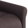 vidaXL Sill&oacute;n reclinable elevable tela marr&oacute;n oscuro