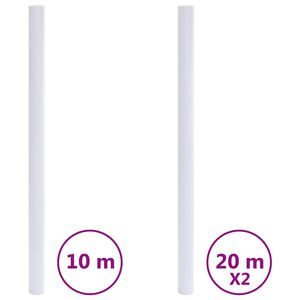 vidaXL L&aacute;minas de ventana esmeriladas transparente gris PVC