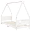vidaXL Estructura de cama para ni&ntilde;os madera de pino blanco 80x200 cm