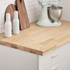 vidaXL Encimera de cocina rectangular madera maciza roble