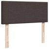 vidaXL Estructura de cama otomana colch&oacute;n tela marr&oacute;n oscuro 120x190cm