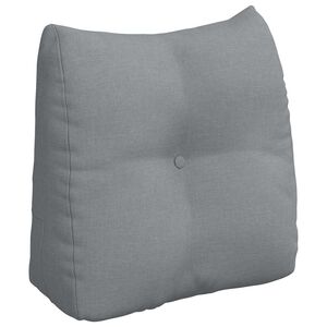 vidaXL Coj&iacute;n de Espalda Gris Claro 45 x 24 x 50 cm tela