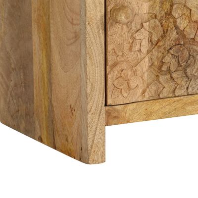 vidaXL Mesita de noche de madera maciza de mango 40x30x50 cm