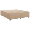 vidaXL Cama box spring con colch&oacute;n cuero sint&eacute;tico capuchino 180x200cm