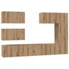 vidaXL Conjunto de mueble de TV 6 uds. Roble artisan
