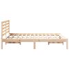 vidaXL Estructura de cama Marr&oacute;n 120 x 200 cm Madera de pino macizo