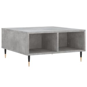 vidaXL Mesa de centro madera de ingenier&iacute;a gris hormig&oacute;n 60x60x30 cm