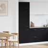 vidaXL Mueble colgante con estante Lyon Roble Negro 60 x 31 x 207 cm