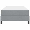 vidaXL Cama tipo Box Spring con colch&oacute;n Gris Claro 100 x 200 cm tela