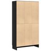 vidaXL Librer&iacute;a Roble Negro 82,5 x 30,5 x 150 cm Madera de ingenier&iacute;a
