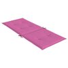 vidaXL Cojín silla de jardín respaldo alto 2 uds tela rosa 120x50x3 cm