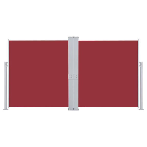 vidaXL Toldo lateral retráctil rojo 170x600 cm