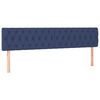 vidaXL Cama box spring con colch&oacute;n tela azul 120x190 cm
