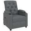 vidaXL Sill&oacute;n elevable cuero sint&eacute;tico gris