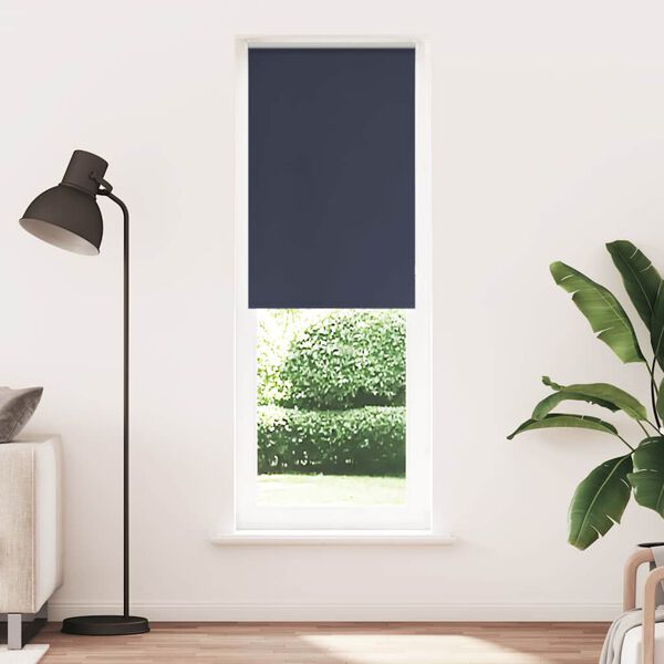 vidaXL Estor Enrollable Opaco marino 80x230 cm Tela Ancho 75,7 cm