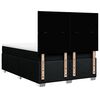 vidaXL Cama box spring con colch&oacute;n tela negro 160x200 cm