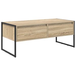 vidaXL Mesa de Caf&eacute; Sonoma 100 x 46 x 40 cm Madera contrachapada