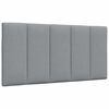 vidaXL Cabecero de cama acolchado Hanko tela gris claro 100 cm