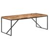 vidaXL Mesa de comedor madera maciza de acacia y mango 200x90x76 cm