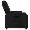 vidaXL Sill&oacute;n reclinable de tela negro