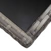 vidaXL Set comedor jard&iacute;n 7 pzas rat&aacute;n sint&eacute;tico gris antracita y gris