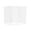 vidaXL Mosquitera colgante 156 malla blanca 220x100x150 cm