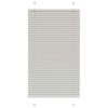 vidaXL Estor Plisado gris claro 75x100 cm Tela Ancho 74,4 cm Poli&eacute;ster