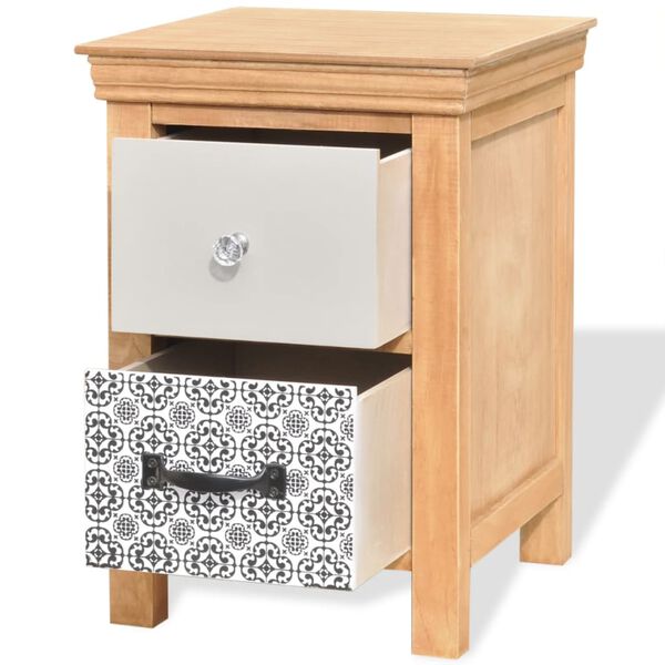 vidaXL Mueble de cajones de madera maciza 34x34x46 cm