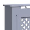 vidaXL Cubierta para radiador MDF gris 78 cm