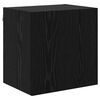 vidaXL Gabinetes de pared para TV 2 pcs Roble Negro 40,5x30x40cm
