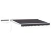 vidaXL Toldo Retr&aacute;ctil El&eacute;ctrico Antracita y Blanco 2,5 x 2 m