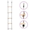 vidaXL Escalera de 5 pelda&ntilde;os madera maciza de pino 210 cm